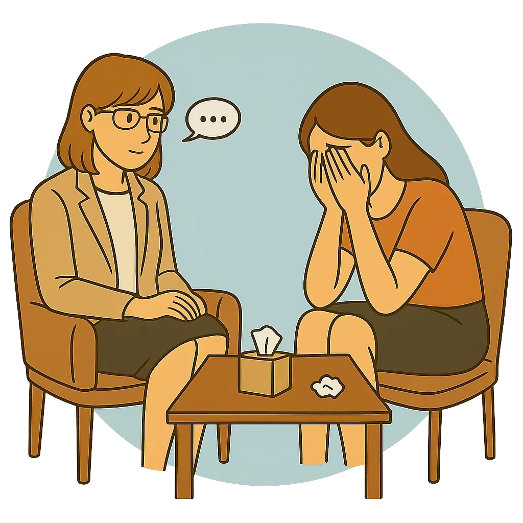 Aqui, você encontra um espaço seguro para falar